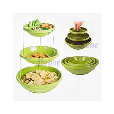 Twist Fold - Bol à trois étages au meilleur prix au Maroc