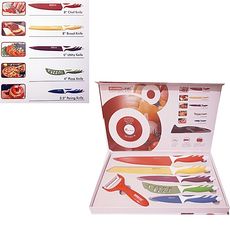 Ensemble de 5 couteaux en acier inoxydable + Couteau économe au meilleur prix au Maroc