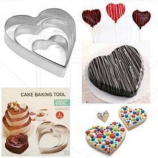 3 moules sous forme de coeur au meilleur prix au Maroc