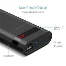 Power Bank 10000 Mah LED NOIR au meilleur prix au Maroc