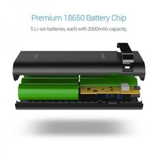 Power Bank 10000 Mah LED NOIR au meilleur prix au Maroc