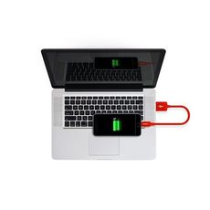 CABLE LIGHTENING USB ROUGE au meilleur prix au Maroc