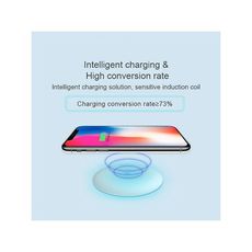 CHARGEUR MAGNETIQUE SANS FIL BLANC au meilleur prix au Maroc