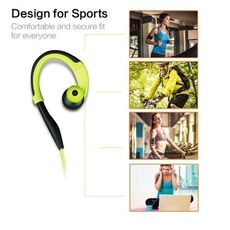 Casque Sport Filaire Android Vert au meilleur prix au Maroc