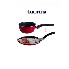 Lot  Crêpières 14cm +Casserole14cm rouge VITAL Anti-Adhésive au meilleur prix au Maroc