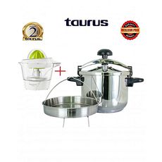 Cocotte Inox ONTIME CLASSIC 6 L-avec panier vapeur+Presse orange TC 500 2ans de garantie au meilleur prix au Maroc