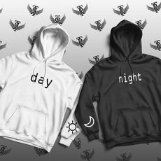 capuche couple day and night -tag ropa- au meilleur prix au Maroc