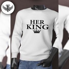 Sweat Blanc Her King 2019 -Tag Ropa- au meilleur prix au Maroc