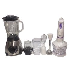 KENZ PACK BLENDER BOL EN VERRE 1.5L + MIXEUR PLONGEANT 4EN1 INOX au meilleur prix au Maroc