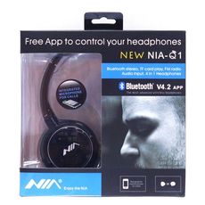 Nouveau Casque NIA Bluetooth Q1 Original avec micro soutien lecteur micro SD / radio FM / Aux-entrée au meilleur prix au Maroc