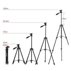 Trépied 1230mm Professionnel Télescopique en aluminium + sac de transport au meilleur prix au Maroc