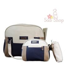 Pack bébé : Sac à langer 3 pièces Bébé - Bleu Marine au meilleur prix au Maroc