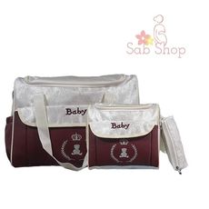 Bébé Pack bébé : Sac à langer en Cuir pour Bébé - 3X1 pièces - Greunat au meilleur prix au Maroc
