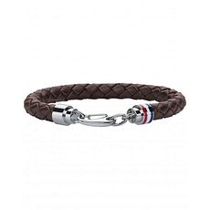 Bracelet en cuir tressé TOMMY HILFIGER 2700530 - Marron au meilleur prix au Maroc