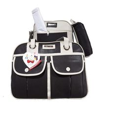 Pack My Baby : Sac à langer en Cuir 4 pièces - Marron Foncé au meilleur prix au Maroc