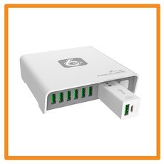 Boite Magique A6802, 6 Port de sortie USB avec Power Bank Mobile de puissance 2600 MAh au meilleur prix au Maroc