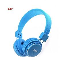 Casque NIA Q8 Stéréo Bluetooth Sans Fil Audio Casque Pliable Sport Casques Avec Micro Soutien TF Carte FM Radio (Bleu) au meilleur prix au Maroc