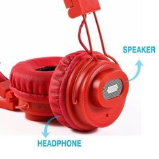 Casque Sans Fil Bluetooth HAUTE QUALITE, Baf Haut Parleur (Speaker), Carte Memoire, AUX, radio FM, Micro - Rouge au meilleur prix au Maroc