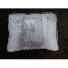 Nid d'ange pour bébé - Couvre Lit + Coussin Dentelle Rose au meilleur prix au Maroc