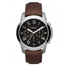 Coffret Montre Grant Chronographe + Bracelet en cuir tressé - Marron au meilleur prix au Maroc