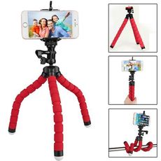 Mini Flexible trépied Super Légère Ajustable Rotatif Poulpe Tentacule Perches Universel Support pour Smartphone caméra d'action au meilleur prix au Maroc