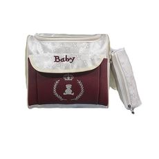 Pack bébé : Sac à langer 3 pièces - Grenat au meilleur prix au Maroc