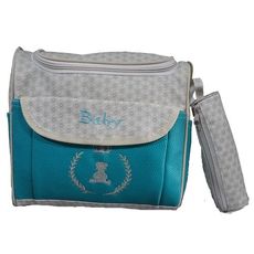 Pack bébé : Sac à langer 3 pièces - turquoise au meilleur prix au Maroc
