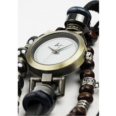 Montre Bracelet Luna Hippie Chic - Marron et Noir au meilleur prix au Maroc