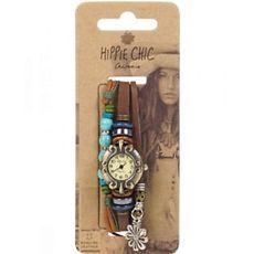 Montre Bracelet Bazaar Hippie Chic - Marron et Turquoise au meilleur prix au Maroc