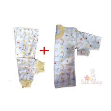 Pack Bébé Pyjama de Nuit - bodys bébé +pontallon - High Quality - Jaune au meilleur prix au Maroc