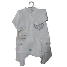 Baby Baugousse - T-Shirt + Bonnet + Léguant - TURKEY Made - Bleu au meilleur prix au Maroc