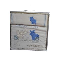 DRAPS de luxe 100*150 CM + TAIE OREILLER 33*55 - Bleu au meilleur prix au Maroc