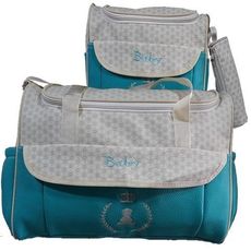 Pack bébé : Baby Sac à langer 3 pièces - Bleu au meilleur prix au Maroc