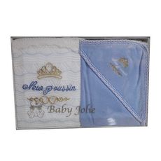 Pack bébé - Peignoir + Couverture pour bébé 2X1 Multifunctionel - Bleu au meilleur prix au Maroc