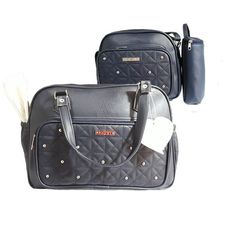 Pack My Baby : Sac à langer en Cuir 4 pièces - Bleu Marine au meilleur prix au Maroc