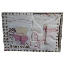 Pack bébé - Babyclub Couverture + Ensemble bébé 2X1 Multifunctionel - Rose au meilleur prix au Maroc