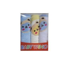 Pack de 3 serviettes Turlie pour bébé 3X1 - Haute Qualité - Garçon au meilleur prix au Maroc