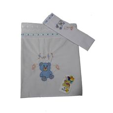 DRAPS Baby Baugousse 100*150 CM + TAIE OREILLER 33*55 - Bleu au meilleur prix au Maroc