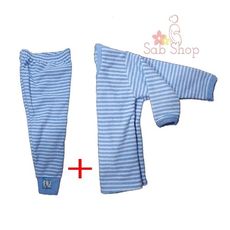 Pack Bébé Pyjama de Nuit - bodys bébé +pontallon - High Quality - Bleu au meilleur prix au Maroc
