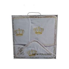 Pack bébé - 3X1 Peignoir +Serviette + Brosse douce Multifunctionel Jaune & blanc au meilleur prix au Maroc