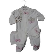 Baby Baugousse - T-Shirt + Bonnet + Léguant - TURKEY Made Rose, au meilleur prix au Maroc