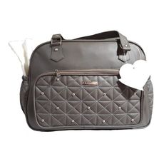 Pack My Baby : Sac à langer en Cuir 4 pièces - Gris au meilleur prix au Maroc