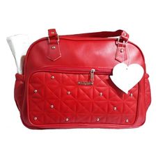 Pack My Baby : Sac à langer en Cuir 4 pièces - Rouge au meilleur prix au Maroc