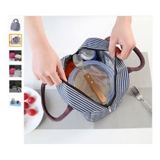 Lunch Refroidisseur Bébé Bouteille de Lait Rayé Isolation - Frais Chaud Alimentaire au meilleur prix au Maroc