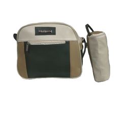 Baby Pack My Baby : Sac à langer en Cuir 3 pièces - Olive au meilleur prix au Maroc