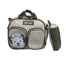 Pack Bébé Sac à langer 3X1 pièces - Baby Tiger - Olive au meilleur prix au Maroc