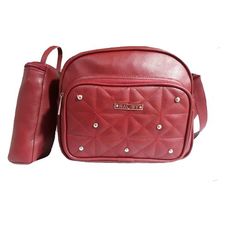 Pack My Baby : Sac à langer en Cuir 4 pièces - Grenat au meilleur prix au Maroc