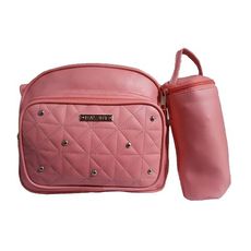 Pack My Baby : Sac à langer en Cuir 4 pièces - Rose' au meilleur prix au Maroc