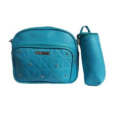 Pack My Baby : Sac à langer en Cuir 4 pièces - Bleu au meilleur prix au Maroc