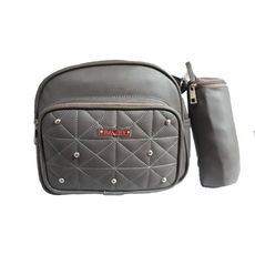 Pack My Baby : Sac à langer en Cuir 4 pièces - Gris au meilleur prix au Maroc